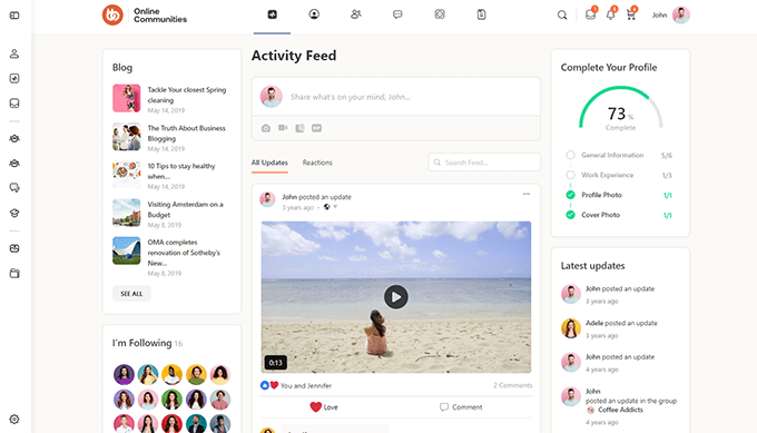 BuddyBoss Theme preview BuddyBoss Theme preview