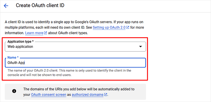 Create a client ID Create a client ID