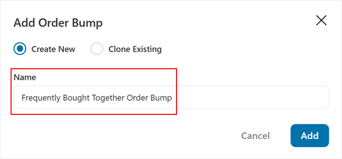 Naming the FunnelKit order bump Naming the FunnelKit order bump